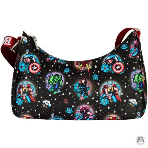 Loungefly Sac à bandoulière Tatouage Floral Avengers (Marvel) (Avengers (Marvel))