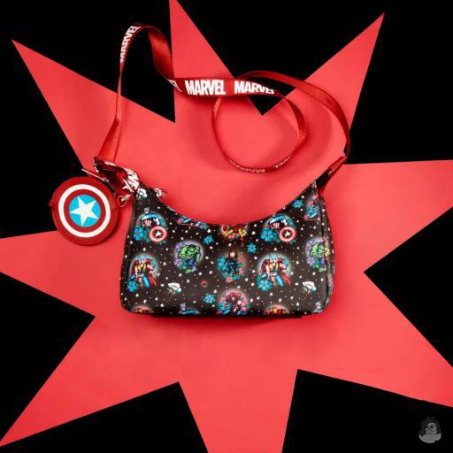 Loungefly Sac à bandoulière Tatouage Floral Avengers (Marvel) (Avengers (Marvel))