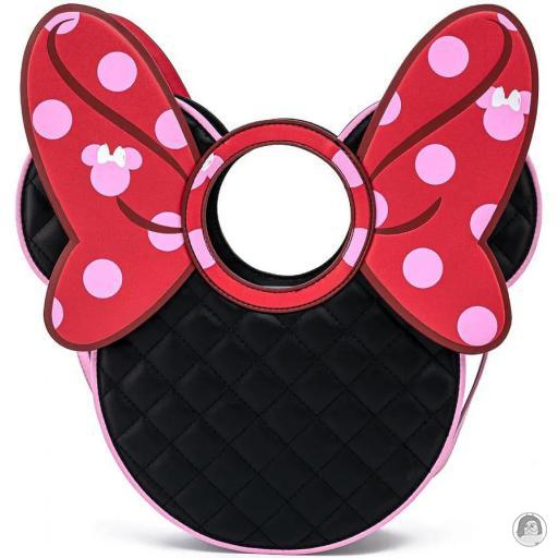 Loungefly Matelassé Sac à main Minnie Nœud Rose Mickey Mouse (Disney)